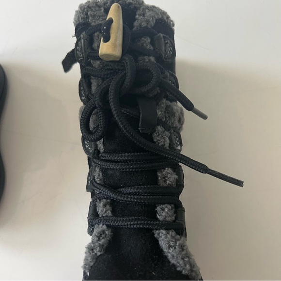 - Timberland Zesta Suede Tall Toddlers Boots Black Leather 84873 Winter Wo… - Picture 6 of 12